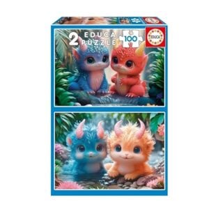 EDUCA 2x100 PIECE CUTE MONSTERS