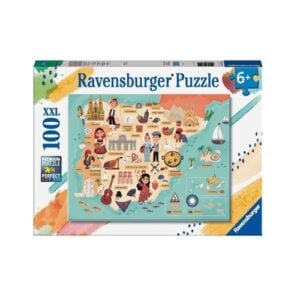 RAVENSBURGER 100 PIECE XXL MAP OF SPAIN AND PORTUGAL
