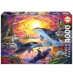 EDUCA 4000 PIECE ORCAS AND WOLVES