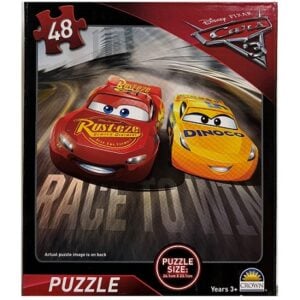 CROWN 48PC CARS 3 JIGSAW PUZZLE