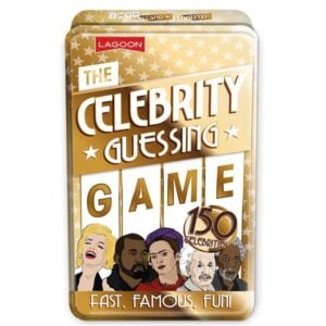 CELEBRITY GUESSING GAME TIN