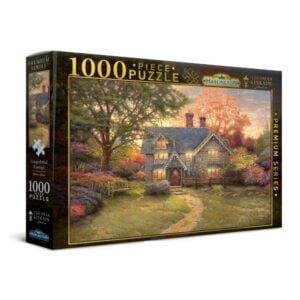 HARLINGTON 1000 PIECE THOMAS KINKADE GINGERBREAD COTTAGE