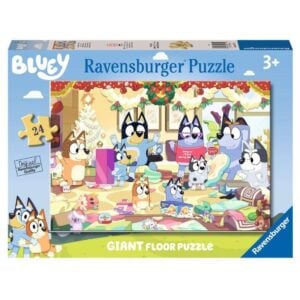 RAVENSBURGER 24 PIECE BLUEY CHRISTMAS GIANT FLOOR PUZZLE