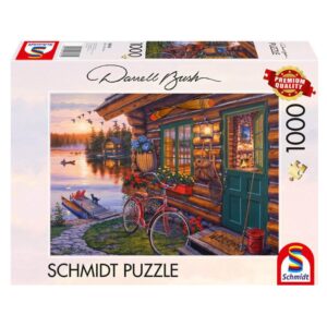 SCHMIDT 1000 PIECE BUSH LAKESIDE CABIN