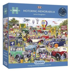 GIBSONS 1000 PIECE MOTORING MEMORABILIA