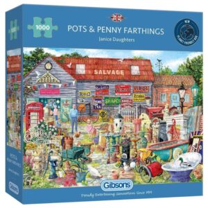 GIBSONS 1000 PIECE POTS & PENNY FARTHINGS