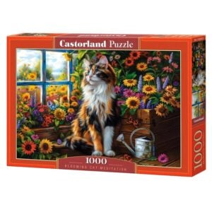 CASTORLAND 1000 PIECE BLOOMING CAT MEDITATION