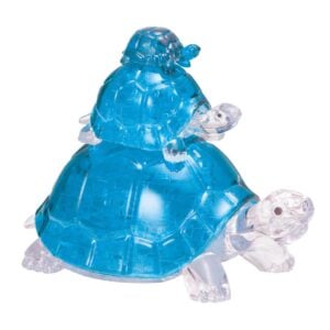 CRYSTAL PUZZLE 3D TURTLES (BLUE)