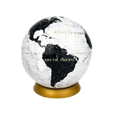 PINTOO 540PC MARBLE EARTH GLOBE W/BASE